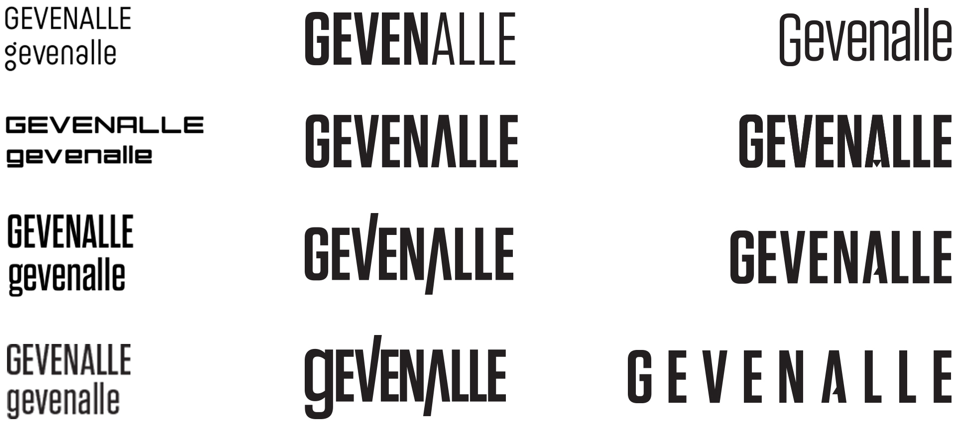 Gevenalle logo exploration